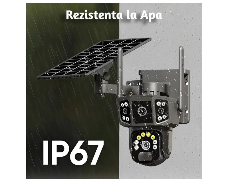Camera de supraveghere 4G cu panou solar